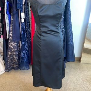 JIM HJELM LITTLE BLACK DRESS WITH REMOTE STRAPS